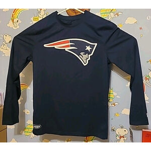 New England Patriots New Era NFL Team Apparel Long Sleeve Shirt Mens M New W Tag